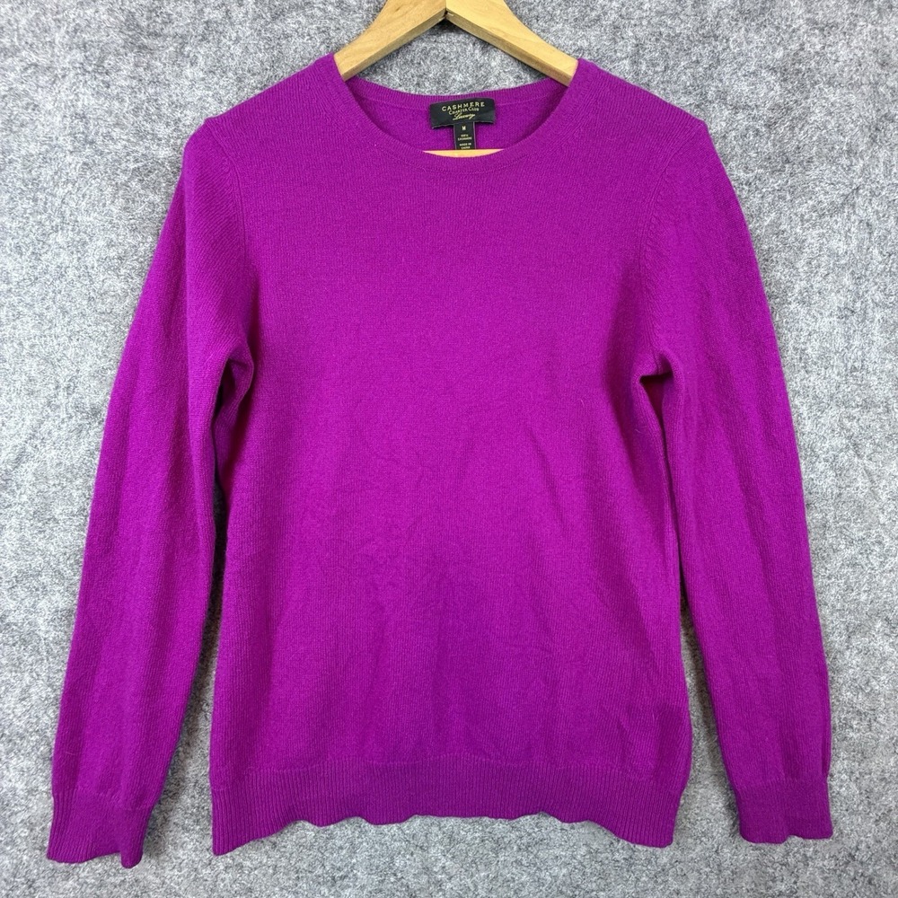 Charter Club Luxury Sweater Womens Medium Purple Cashmere Capsule Cozy